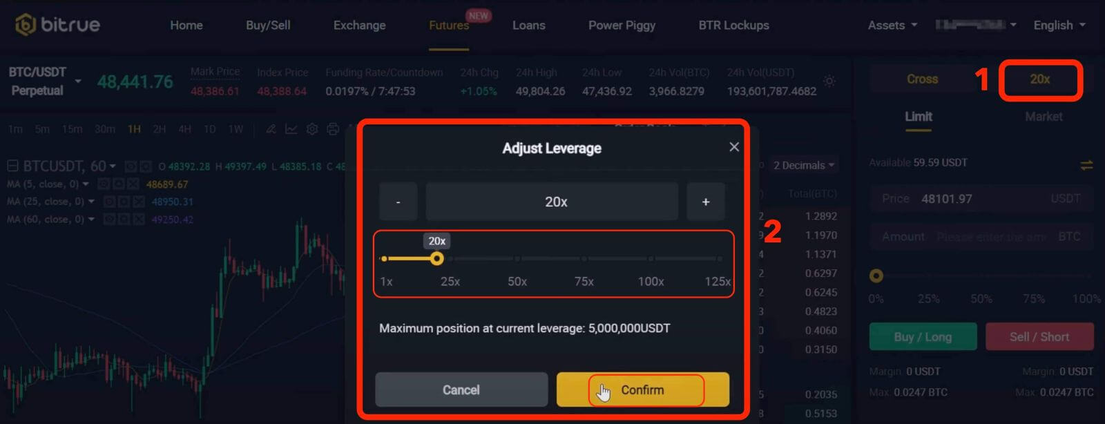 Bitrueで先物取引を行う方法