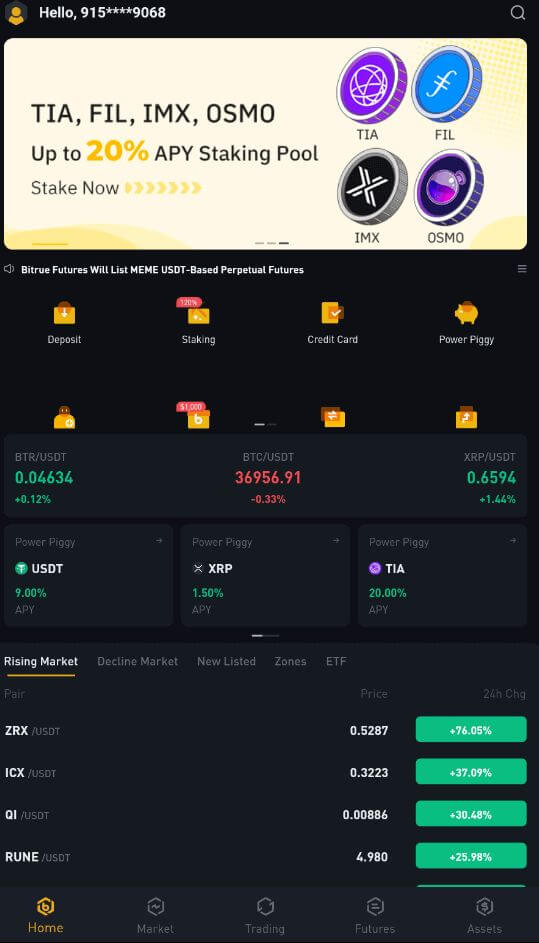 Cómo descargar e instalar la aplicación Bitrue para teléfono móvil Cómo descargar e instalar la aplicación Bitrue para teléfono móvil