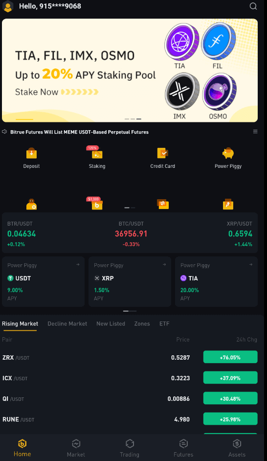 Bitrueからの口座開設と出金方法 Bitrueからの口座開設と出金方法